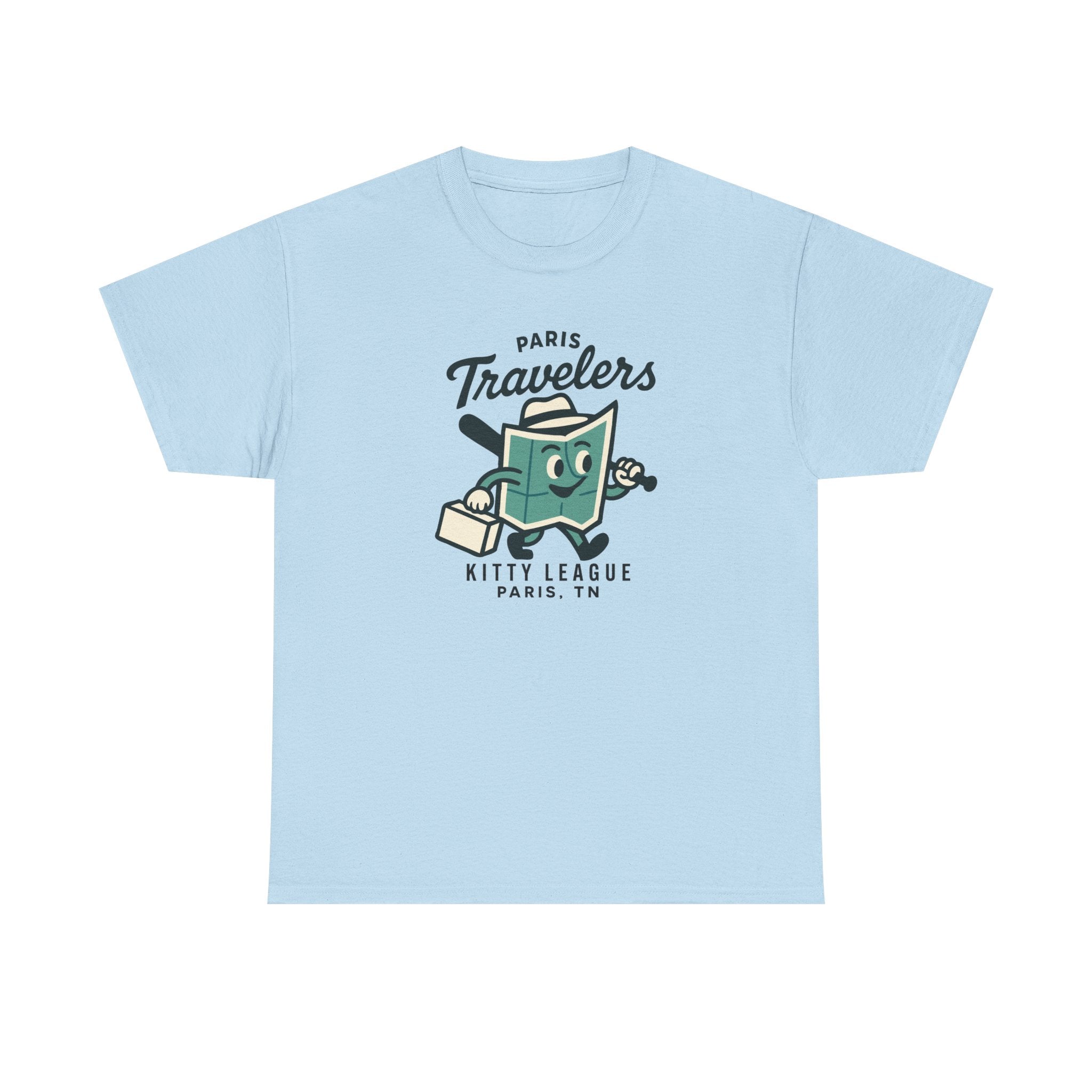 Paris Travelers T-Shirt (Heavyweight) - Vintage Defunct Baseball Teams
