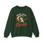 Grand Forks Flickertails Crewneck Sweatshirt - Vintage Defunct Baseball Teams - North Dakota