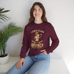 Lewiston Broncs Crewneck Sweatshirt - Vintage Defunct Baseball Teams - Idaho