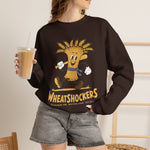 Hutchinson Wheatshockers Crewneck Sweatshirt - Vintage Defunct Baseball Teams - Kansas