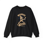 Monroe Sports Crewneck Sweatshirt - Vintage Defunct Baseball Teams - Louisiana