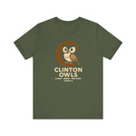 Clinton Owls T-Shirt (Premium Lightweight) - Vintage Defunct Baseball Teams - Iowa