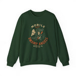 Mobile Swamp Angels Crewneck Sweatshirt - Vintage Defunct Baseball Teams - Alabama