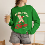 North Pole Nicks Crewneck Sweatshirt - Vintage Defunct Baseball Teams - Alaska