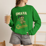 Omaha Crickets Crewneck Sweatshirt - Vintage Defunct Baseball Teams - Nebraska