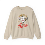 Anaheim Aces Crewneck Sweatshirt - Vintage Defunct Baseball Teams - California