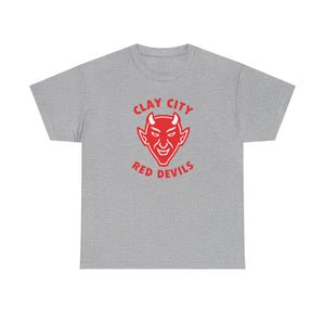 Clay City Red Devils T-Shirt (Heavyweight) - Vintage Defunct Baseball Teams