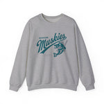 Muskegon Muskies Crewneck Sweatshirt - Vintage Defunct Baseball Teams - Michigan