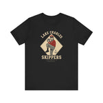 Lake Charles Skippers T-Shirt (Premium Lightweight) - Vintage Defunct Baseball Teams - Louisiana