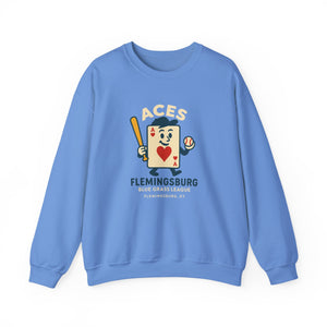 Flemingsburg Aces Crewneck Sweatshirt - Vintage Defunct Baseball Teams