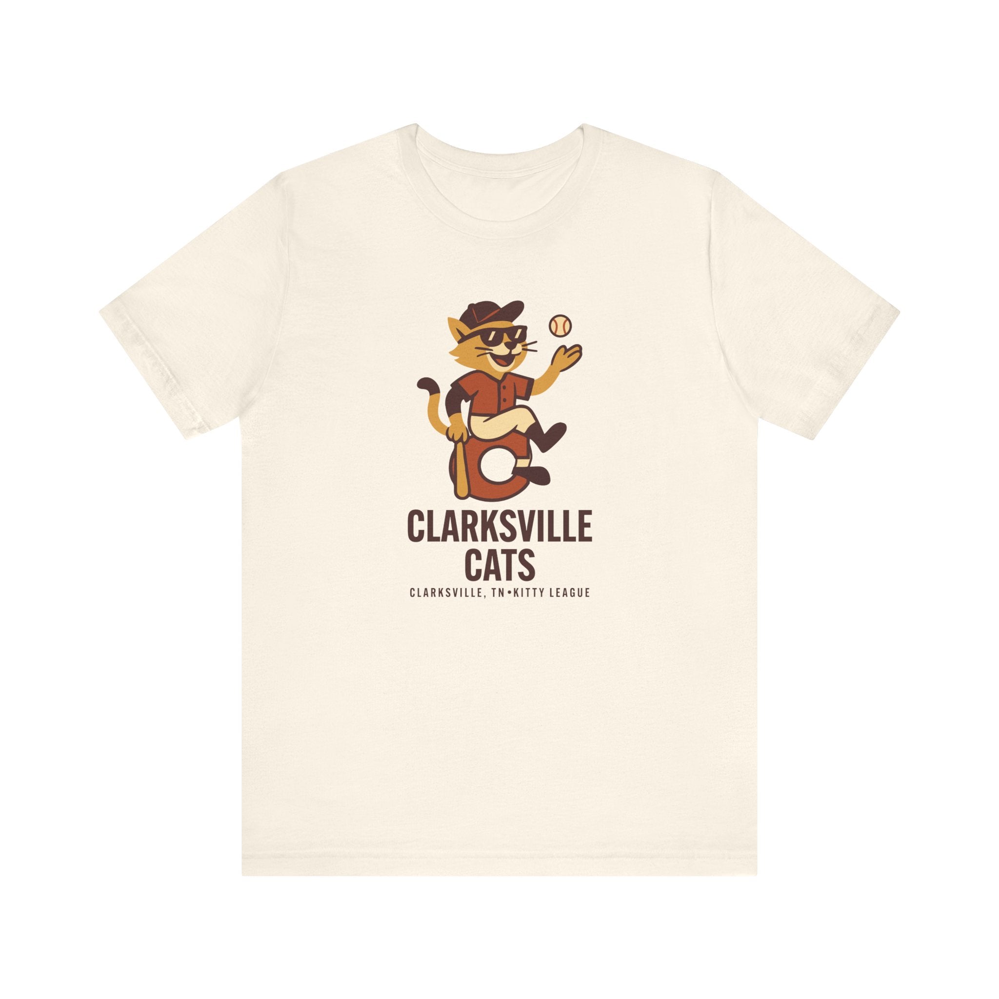 Clarksville Cats T-Shirt (Premium Lightweight) - Vintage Defunct Baseball Teams