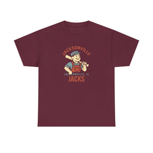 Jacksonville Jacks T-Shirt (Heavyweight) - Vintage Defunct Baseball Teams