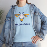 San Jose Bees 1980s Style T-Shirt (Heavyweight) - Vintage Defunct Baseball Teams - California