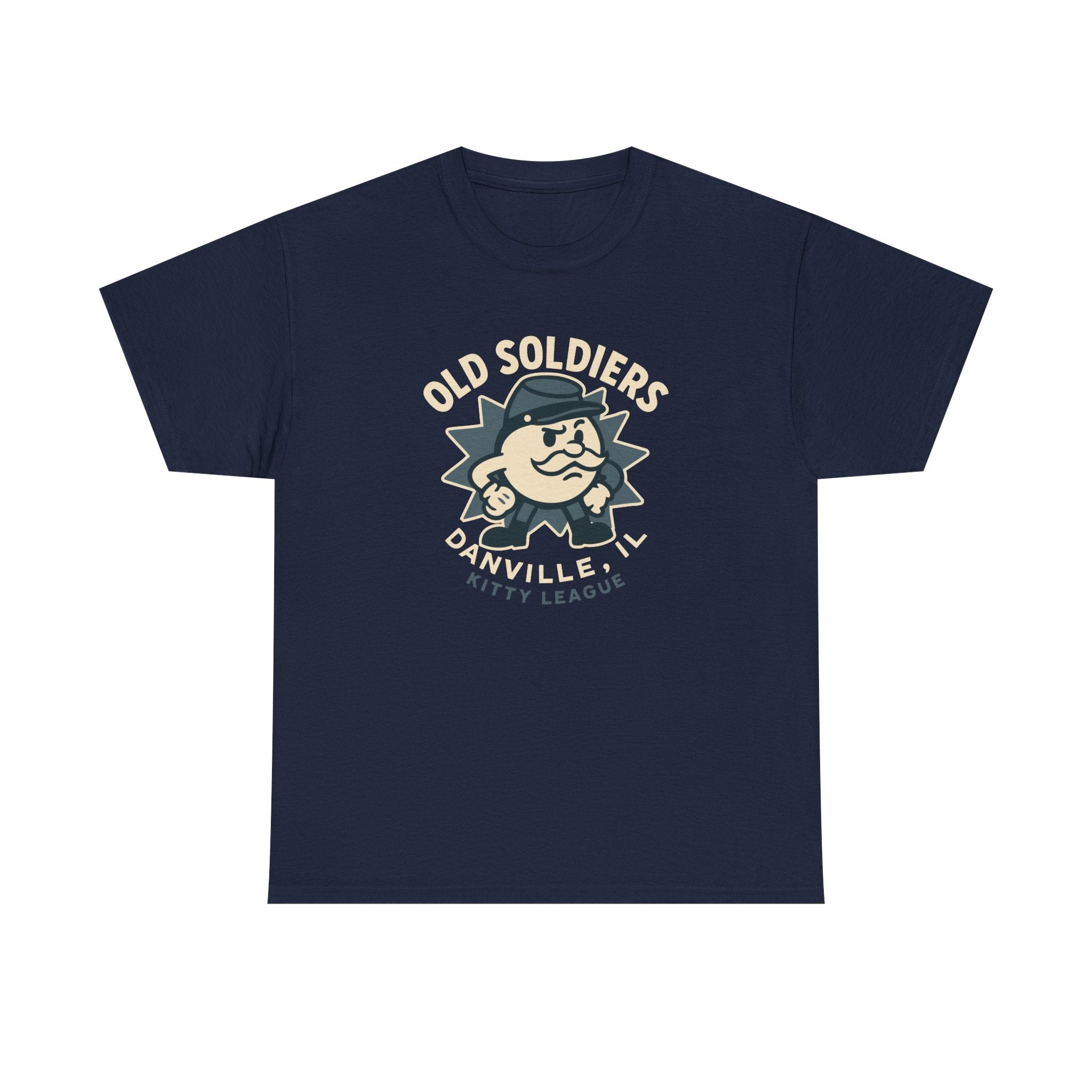 Danville Old Soldiers T-Shirt (Heavyweight) - Vintage Defunct Baseball Teams