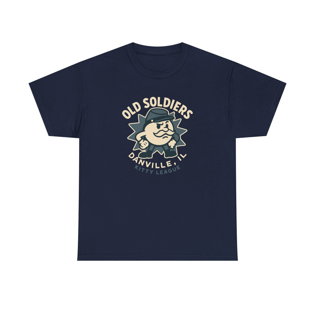 Danville Old Soldiers T-Shirt (Heavyweight) - Vintage Defunct Baseball Teams