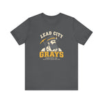 Lead City Grays T-Shirt (Premium Lightweight) - Vintage Defunct Baseball Teams - South Dakota