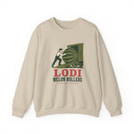 Lodi Melon Rollers Crewneck Sweatshirt - Vintage Defunct Baseball Teams - California