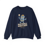 Martinsville Manufacturers Crewneck Sweatshirt - Vintage Defunct Baseball Teams - Virginia