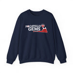 Pocatello Gems Crewneck Sweatshirt - Vintage Defunct Baseball Teams - Idaho