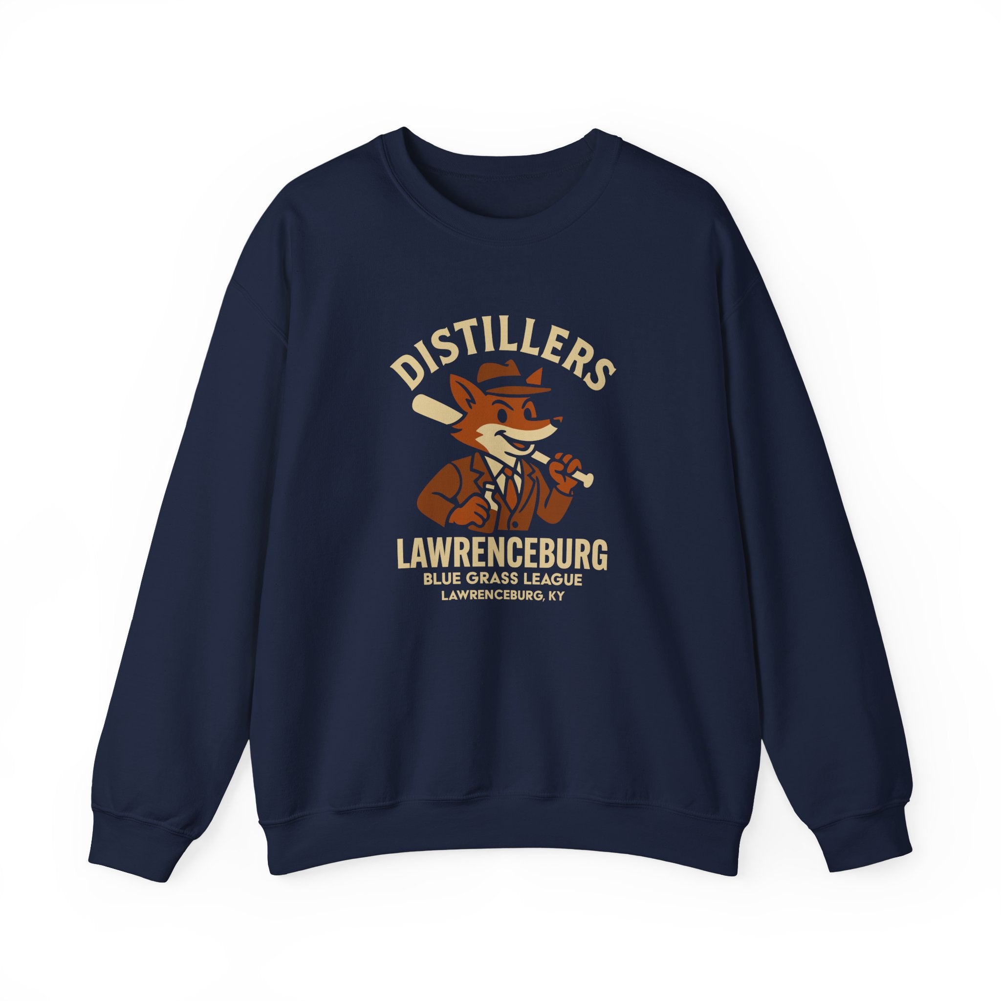 Lawrenceburg Distillers Crewneck Sweatshirt - Vintage Defunct Baseball Teams