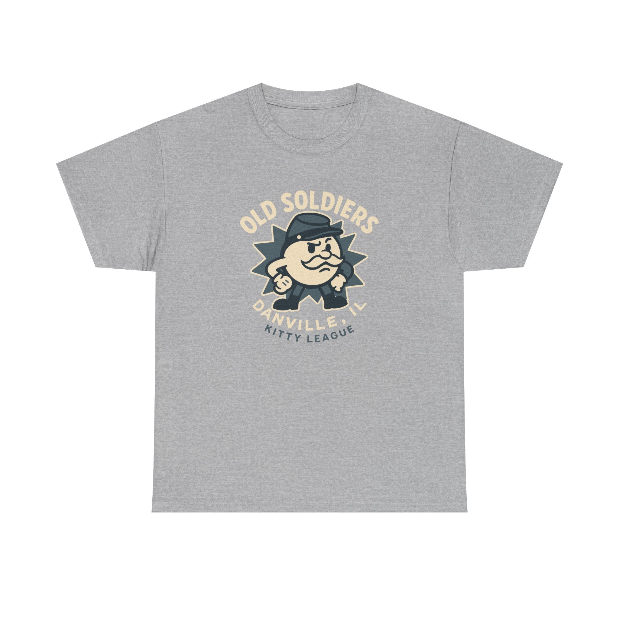 Danville Old Soldiers T-Shirt (Heavyweight) - Vintage Defunct Baseball Teams