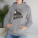 Council Bluffs Rails Hoodie - Vintage Defunct Baseball Teams - Iowa