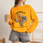 Amarillo Gold Sox Crewneck Sweatshirt - Vintage Defunct Baseball Teams - Texas