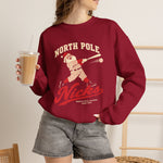 North Pole Nicks Crewneck Sweatshirt - Vintage Defunct Baseball Teams - Alaska