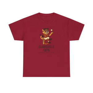 Clarksville Cats T-Shirt (Heavyweight) - Vintage Defunct Baseball Teams
