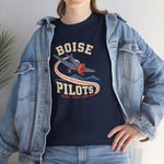 Boise Pilots T-Shirt (Heavyweight) - Vintage Defunct Baseball Teams - Idaho
