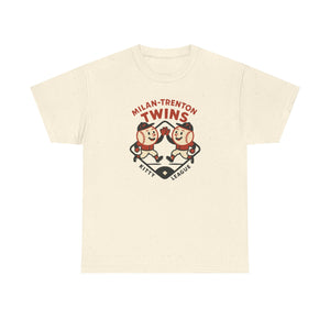 Milan-Trenton Twins T-Shirt (Heavyweight) - Vintage Defunct Baseball Teams
