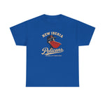 New Iberia Pelicans T-Shirt (Heavyweight) - Vintage Defunct Baseball Teams - Louisiana