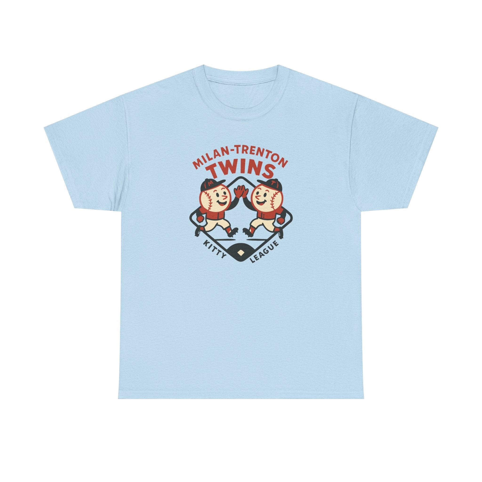 Milan-Trenton Twins T-Shirt (Heavyweight) - Vintage Defunct Baseball Teams
