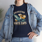 Galveston White Caps T-Shirt (Heavyweight) - Vintage Defunct Baseball Teams - Texas