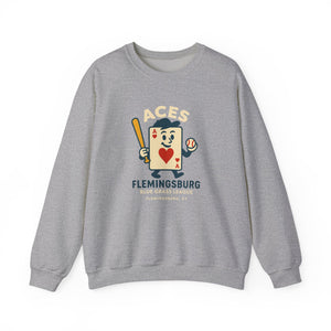 Flemingsburg Aces Crewneck Sweatshirt - Vintage Defunct Baseball Teams