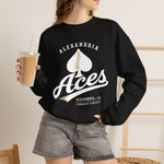 Alexandria Aces Crewneck Sweatshirt - Vintage Defunct Baseball Teams - Louisiana