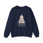 Bismarck Capitals Crewneck Sweatshirt - Vintage Defunct Baseball Teams - North Dakota