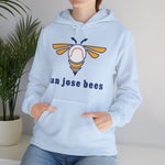 San Jose Bees 1980s Style Hoodie - Vintage Defunct Baseball Teams - California
