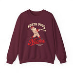 North Pole Nicks Crewneck Sweatshirt - Vintage Defunct Baseball Teams - Alaska