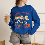 Leaksville-Draper-Spray Triplets Crewneck Sweatshirt - Vintage Defunct Baseball Teams - North Carolina