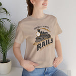 Council Bluffs Rails T-Shirt (Premium Lightweight) - Vintage Defunct Baseball Teams - Iowa