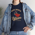 New Iberia Pelicans T-Shirt (Heavyweight) - Vintage Defunct Baseball Teams - Louisiana