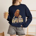 La Grande Spuds Crewneck Sweatshirt - Vintage Defunct Baseball Teams - Oregon