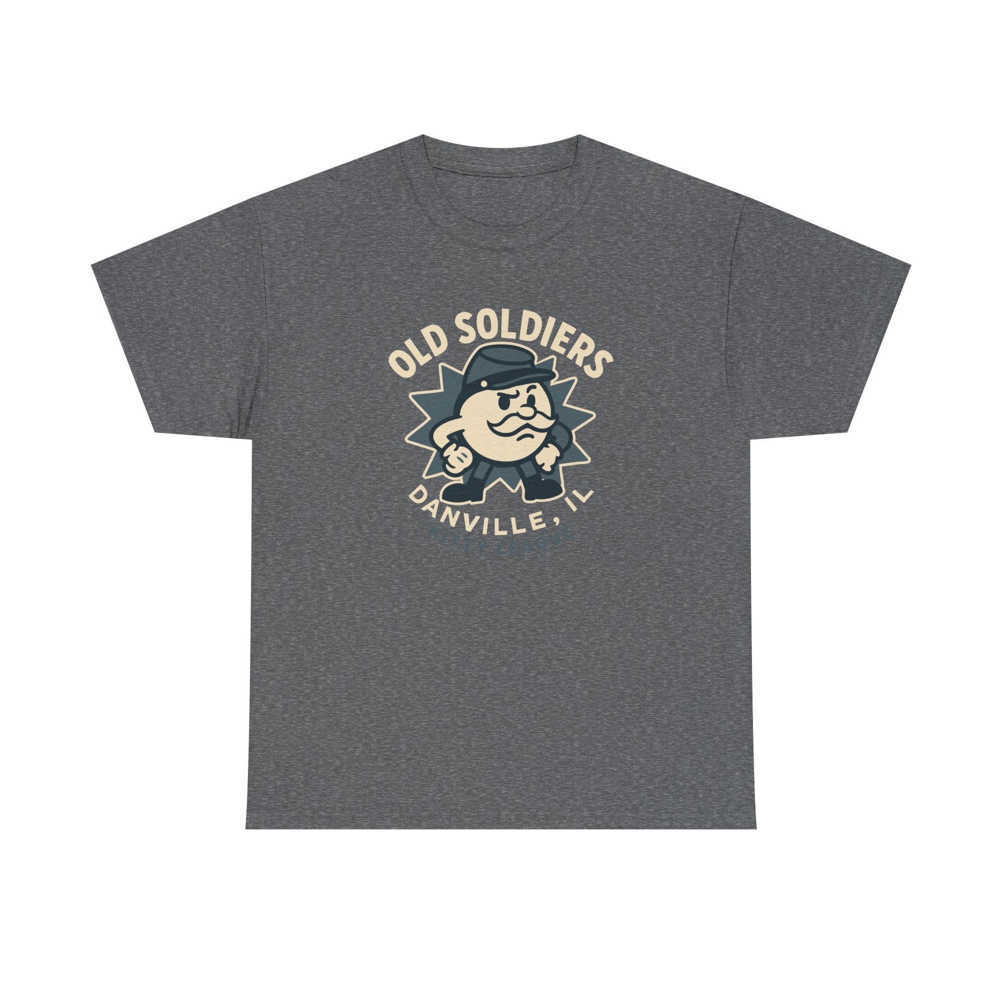 Danville Old Soldiers T-Shirt (Heavyweight) - Vintage Defunct Baseball Teams