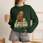 La Grande Spuds Crewneck Sweatshirt - Vintage Defunct Baseball Teams - Oregon