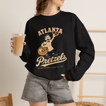 Atlanta Pretzels Crewneck Sweatshirt - Vintage Defunct Baseball Teams - Georgia