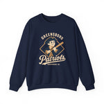 Greensboro Patriots Crewneck Sweatshirt - Vintage Defunct Baseball Teams - North Carolina