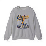 Ogden Spikers Crewneck Sweatshirt - Vintage Defunct Baseball Teams - Utah