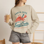 Santa Cruz Sand Crabs Crewneck Sweatshirt - Vintage Defunct Baseball Teams - California