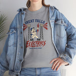 Great Falls Electrics T-Shirt (Heavyweight) - Vintage Defunct Baseball Teams - Montana